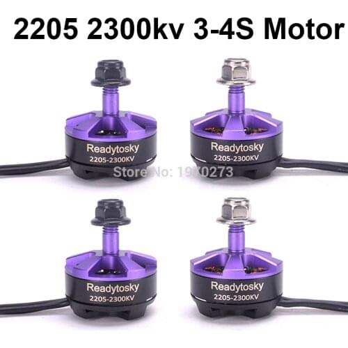 Purple 2205 2300KV Brushless Motor 3-4S CW CCW Brushless motor for QAV-R 220 250 Wizard X220 X220S FPV Racing Drone Quadcopter
