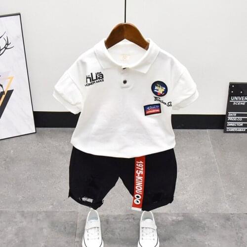 Summer New Girls Kids Cotton T-Shirt + Shorts 2PCS Outfits Infant Baby Boy Clothes Set Children Clothing Set For Casual Clothes