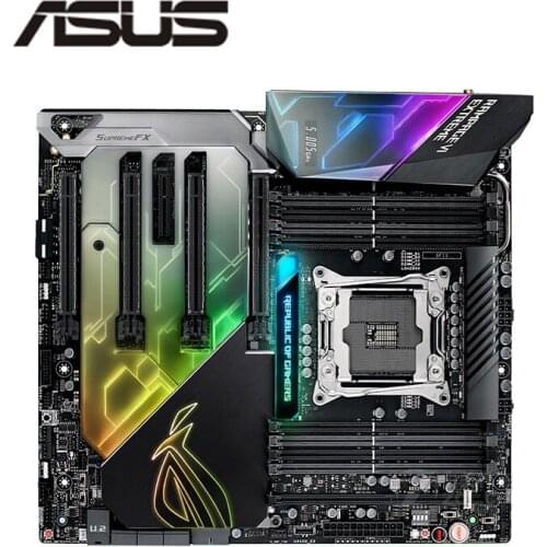 Used For Asus ROG Rampage VI Extreme Original Desktop Intel X299 DDR4 Motherboard LGA LGA 2066 USB3.0 M.2 SATA3