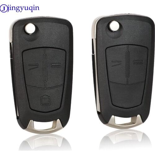 Jingyuqin 10p 2/3 Buttons Remote Flip Key Shell Car Case Fob For Opel Vectra Antigo Omega Suprema Agile Montana