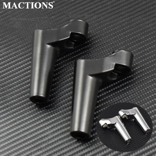 Motorcycle Front Turn Signal Relocation Kit Aluminum Black/Chrome For Harley Dyna FatBob Low Rider FXDF XL Sportster 1200 883