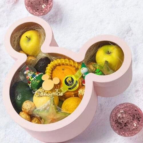 Disney 34×29cm Mickey Gift Box Flower Chocolate Fruit For Girlfriends Birthday Boxes Favors Wedding Party Anniversary Candy Box