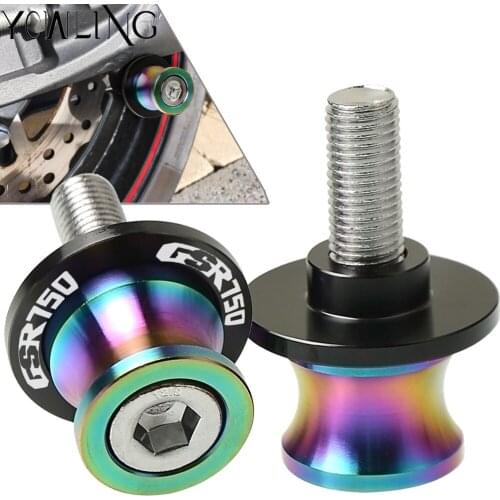 M8 Swingarm Stand Screws CNC Motorcycle Swing Arm Spools Sliders bobbins FOR SUZUKI GSR 750 GSR750 2006 2007 2008 2009 2011 2012