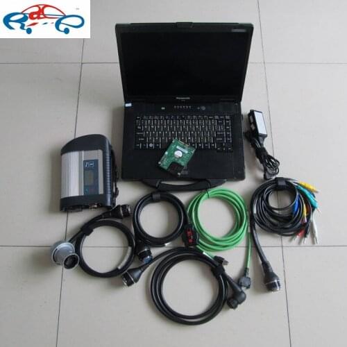 Mb star c4 mb sd diagnositc c4 with 500gb HDD software 2021.03v hht das with laptop cf-52 toughbook 4G diagnostic tool full set