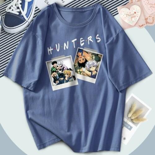 HUNTERXHUNTER Anime Woman T shirt Soft 2021 Short Sleeve T shirts S-XXXL Breathable Big Size Crewneck Kawaii Tops Female