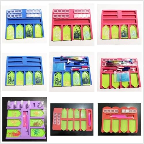 New Diamond Painting Accessory Cross stitch Tool Container Diamond Embroidery Foam Tray Organizer Holder Mosaic Practical Gift