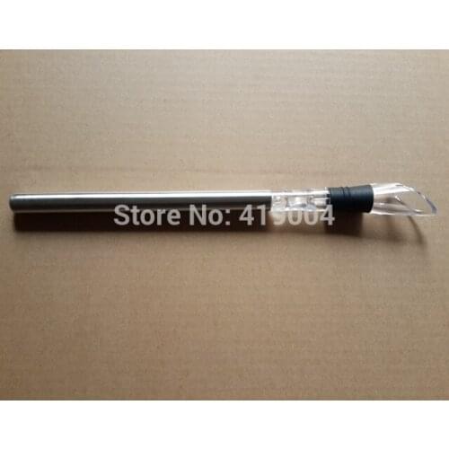 Wine chillers stick Stainless Steel Wine Bottle Coolers Chill Wine Chill Stick Rod with Wine Pourer,50pcs/lot