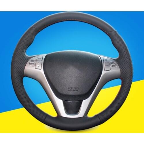 Auto Braid On The Steering Wheel Cover for Hyundai Rohens Coupe 2009 Rohens Coupe Car Steering Wheel Covers Interior Accessories