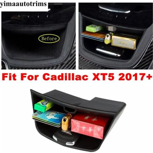Front Middle Storage Pallet Container Multi-grid Box Cover Trim Accessories Fit For Cadillac XT5 2017 - 2020