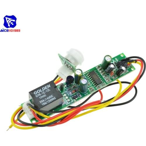 Diymore IR Pyroelectric Infrared PIR Body Motion Sensor DetectorModule for Lamp DC 12V 5A