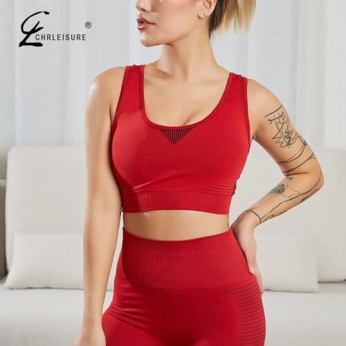 Full Cup Fitness Bra Gym Top Women Workout Shockproof Bralette Elastic Without Underwire Training Bras Athletic Vest