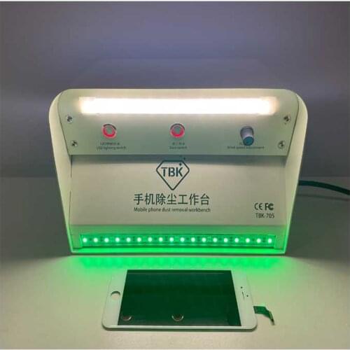 TBK-705 3 In 1 Mobile Phone Repair Dust Removal Clean Bench For LCD Screen Dust Inspection Reurbish Mobile Phone Repair Tool
