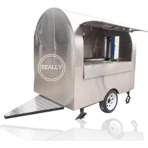 220B stainless steel food cart snack van trailer for sale