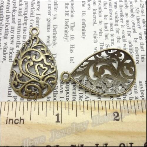 17pcs Charms Drop Pendant Bright Antique bronze Zinc Alloy Fit Bracelet Necklace DIY Metal Jewelry Findings