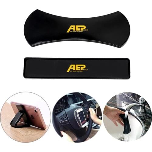 2 Pcs Multifunctional Gel Pads Anywhere Sticky Phone Holder Universal Fixate Pad Creative Car Bracket Wall Holder