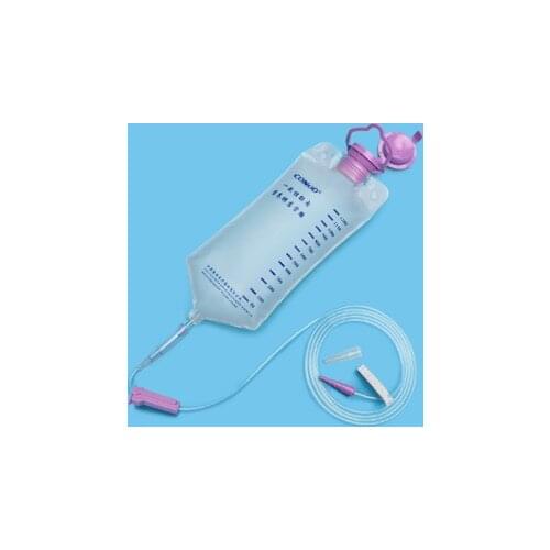 2pcs 1200ml Medical plastic feeding bag enteral nutrition supply bag nasal feeding nutrient gravity pump transparent tube bag