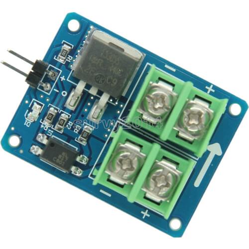 3V 5V Low Control High Voltage 12V 24V 36V switch Mosfet Module For Arduino Connect IO MCU PWM Control Motor Speed 22A