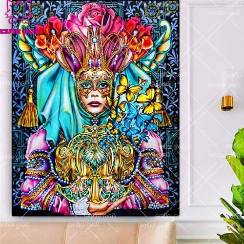 5D DIY Diamond Painting Abstract queen woman Handmade Home Decoration Full Drill Cross stitch Diamond Embroidery Holiday gift