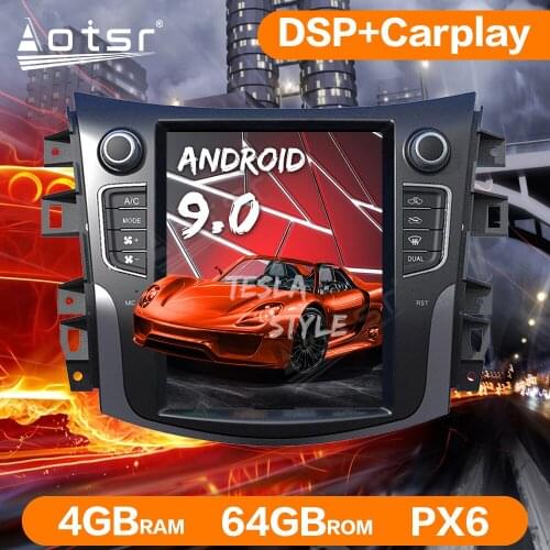 Tesla Style Android 9.0 4G Car GPS Navigation For NISSAN NP300 2014-2019 Head Unit Auto Radio Multimedia Player DSP Carplay PX6