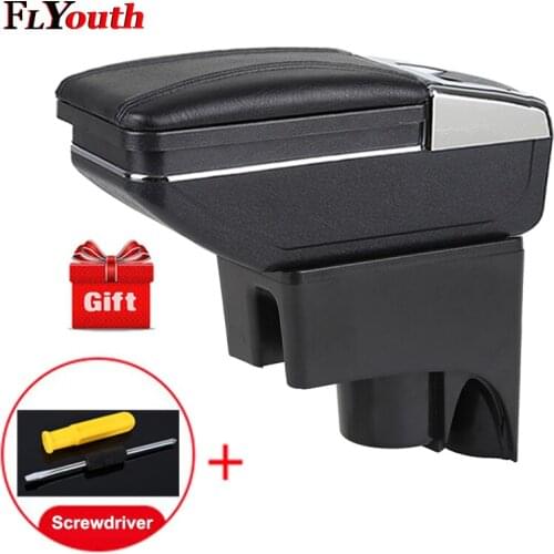 Car Armrest Box For Nissan LIVINA 2007-2016 Central Store Content Storage Box Cup Holder Ashtray Car-Styling Accessories