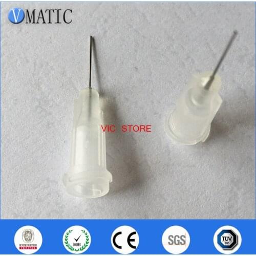 Free Shipping 27G Precision S.S. Safety Lock 0.5'' Tube Length/ Glue Dispensing Needle Tips 1/2 Inch