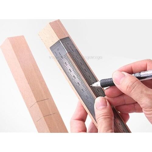Woodworking 180mm Bend Rules Marking Rule Scriber for Dual-Surface Layout Ruler D20 19 dropship