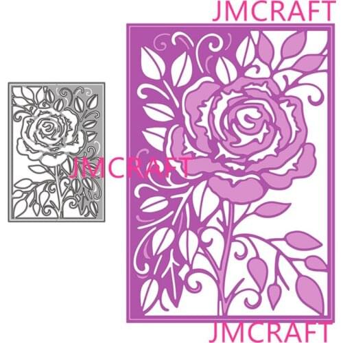 JMCRAFT 2021 New Flower Background Template #1 Metal Cutting Die For Scrapbooking Practice Hands-on DIY Album Card Handmade Tool