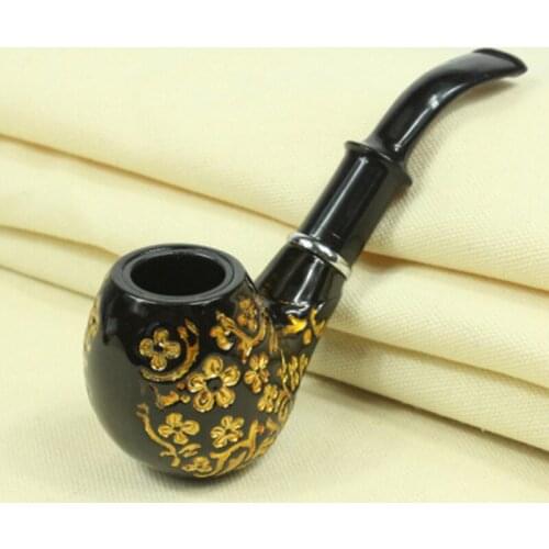Classic Chimney Filter Long Smoking Pipes Tobacco Pipe Cigar Gifts Carving Resin Pipe Narguile Grinder Smoke Mouthpiece