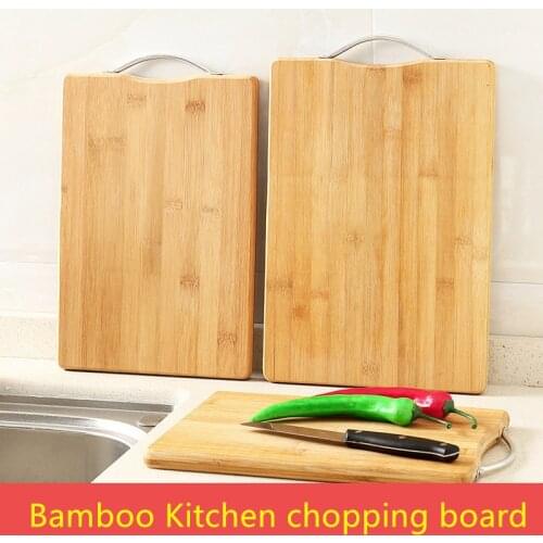 Natural Bamboo kitchen cutting board wood chopping board Food cutting table Rectangular Dressing plate Kitchen supplies
