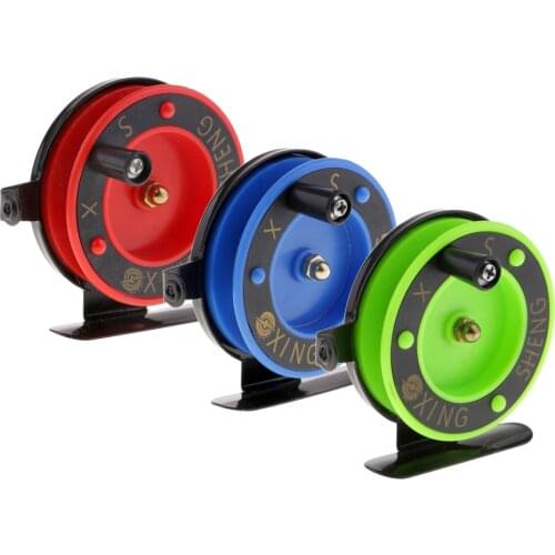 Mini Metal Spinning Baitcasting Ice Fishing Reel Wheel with Drag Single Knob