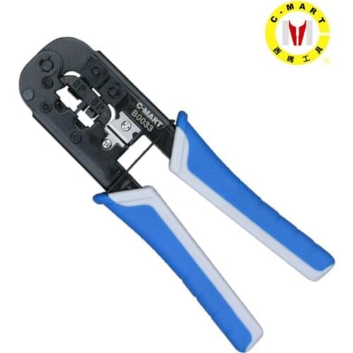 Modular Plug Crimping Plier 8P Ethernet Internet Cable Press Pliers Network Cord Repair Tool Kit 6p Telephone Wire Cutter B0033
