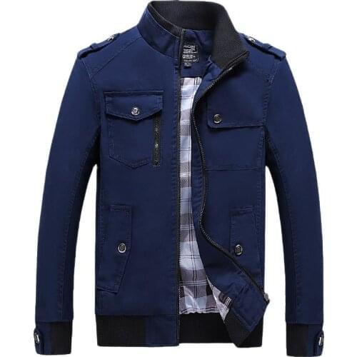 Men Jackets Coat Stand Collar Zipper Slim Jacket for Men Clothing Coat Streetwear Casual Cotton Mens Coats and Jackets ArmyGreen