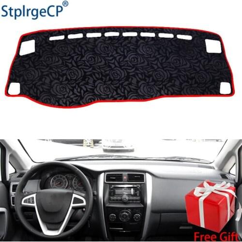 Rose Pattern Non-slip Car Dashboard Cover Dash Mat Pad DashMat ANti-UV Car Sticker for SUZUKI liana a6 2014-2016 Car Styling