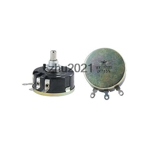 WX111 030 1K 1k5 2K2 4K7 10K 22K 33K 47K Ohm 5% 3W 6mm Shaft 3Pin Wirewound Variable Resistor Potentiometer