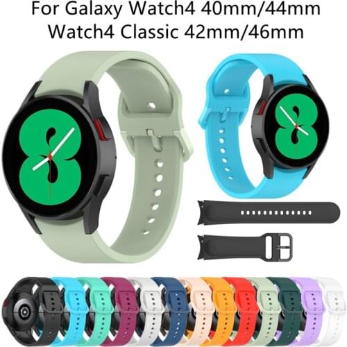 Strap For Samsung Galaxy Watch 4 classic 46mm 42mm smartwatch Silicone Ridge Sport Bracelet Galaxy Watch 4 44mm 40mm band
