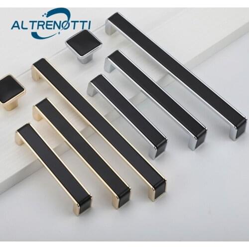 Wardrobe Furniture Handle Modern Zinc Alloy American Simple Drawer Cupboard Door Pull Closet Kitchen Cabinet Room Knob Hardware