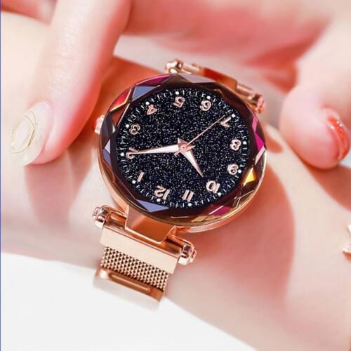 Luminous Watch Women Watches Fashion Elegant Magnet Buckle Mysterious Wristwatch Starry Sky Clock For Girlfriend Dropshipping