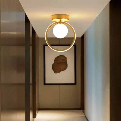 Creative ceiling lamp modern light luxury aisle lamp living room corridor light channel light entry light gold led lamp CL31602