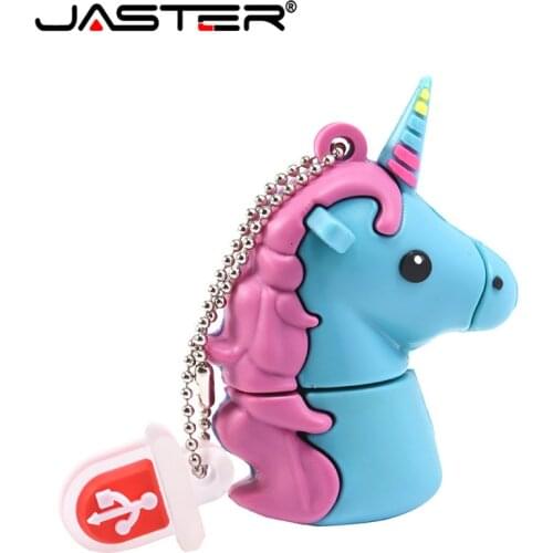 JASTER New Unicorn Despicable Me 2 USB Flash Drive Cute Cartoon Memory Stick Pendrive 4GB 16GB 32GB 64GB Pen Drive Birthday Toy