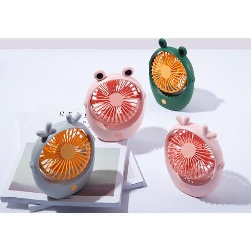 USB Rechargeable Hand Fan Cooling Mini Portable Fan 90 degree Cute Style Air cooler Rotating Ventilator For Office Home