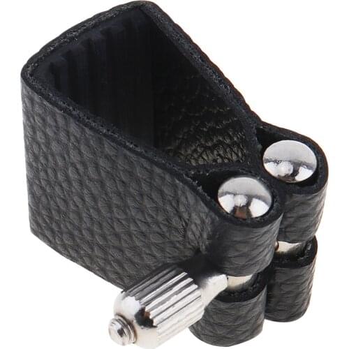 High Quality Durable Ligature Fastener Rubber Mouthpiece Artificial Leather Musical Instrument Accessories Alto Down E