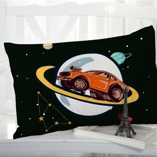 1pc Car Cartoon Pillow cover Pillow case Bedding Pillowcase Pillowcovers decorative 50x70 3D Print for children kids baby black