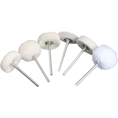 10 PCS Plush Grinding Head Power Tool Wheel Grinding Accessories Polished Metal Ceramic Carving Grinding Head Grinding