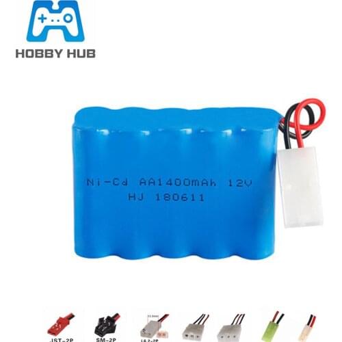 12v 1400mah NICD Battery for RC toy Car Boat Gun Tank Trucks Trains RC toy model Battery AA 12v Ni-CD battery pack