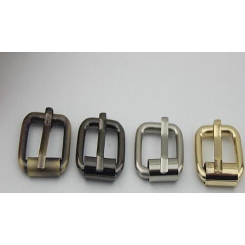 20PCS/lot) 4 color inside diameter of 1.3 cm square core pull pin buckle straps handbags diy metal accessories