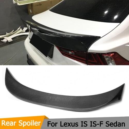 Car Rear Trunk Spoiler Wing for Lexus IS IS-F Sedan 2013-2017 IS200t IS250 IS300 IS350 Carbon Fiber Rear Trunk Spoiler Wing FRP
