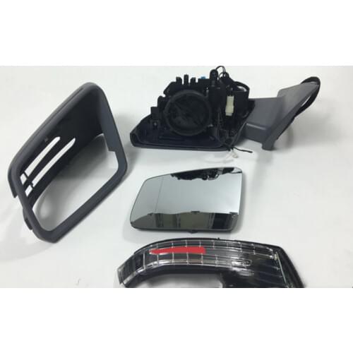 RQXR Car Side Rear View Mirror with led turn signal and electric foldable+ heated for Mercedes-Benz E Class W212 E200 E260