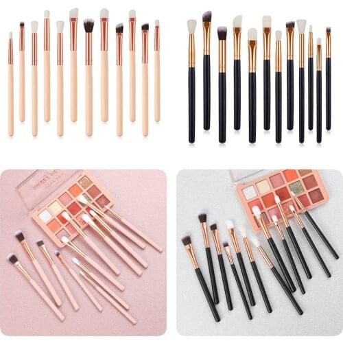 BANFI 12pcs Blending Eyeshadow Brush Kit Makeup Brushes Set Eyeliner Consealer Lip Brush Face Make-up Professional Cosmetic Tool