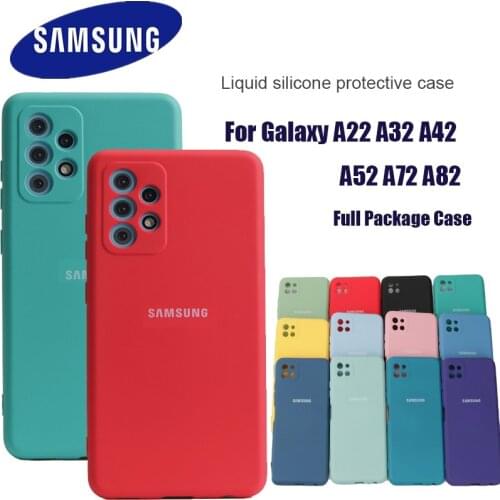 Samsung Galaxy A22 A32 Case Soft-Touch Back Protective Shell Silky Silicone A 22 A 32 5G 4G A42 A52 A72 A82 Mobile Phones Cover
