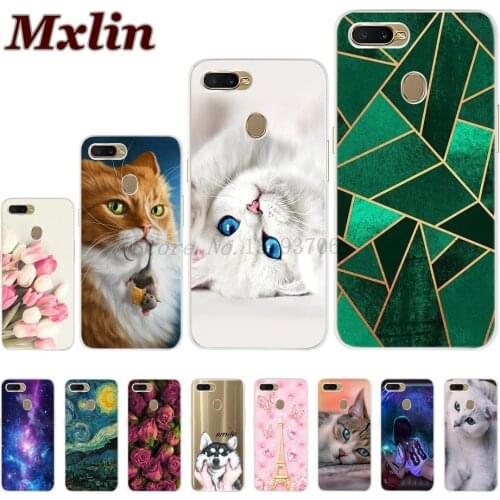 For OPPO A5S Case 6.2" Silicone TPU Back Phone Cover For Oppo A7 AX7 A7N A 5S A 7 A5 OppoA5S Cases Bumper Cute Fundas Soft Shell